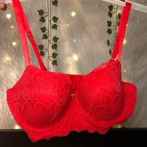 NWOT Aerie red lace bra